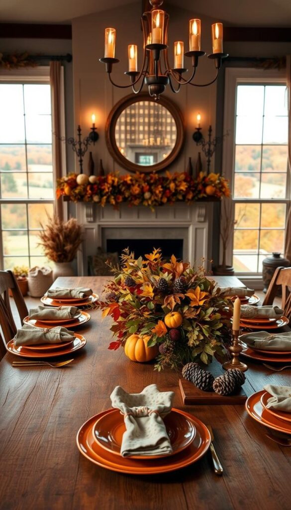 autumn home decor dining room autumn home decor dining room