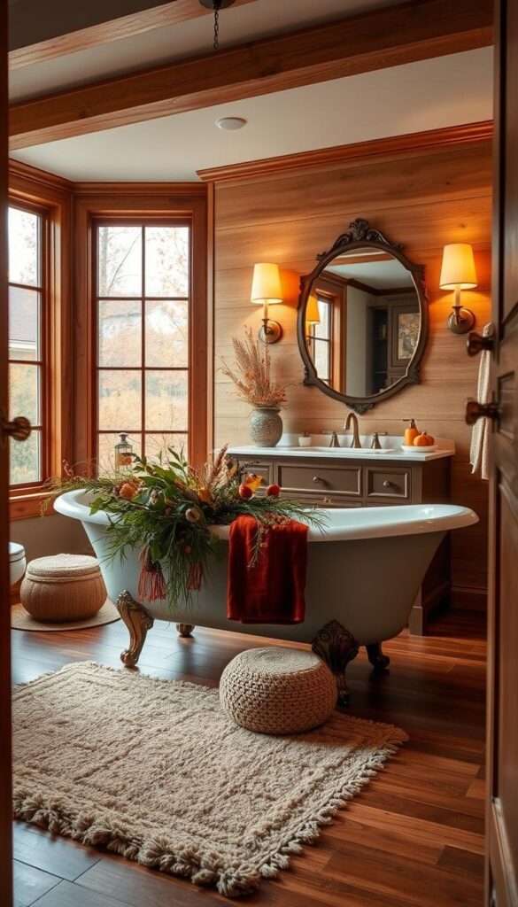 autumn-inspired bathroom design autumn-inspired bathroom design