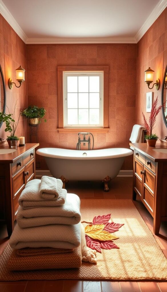 autumn-inspired bathroom design autumn-inspired bathroom design