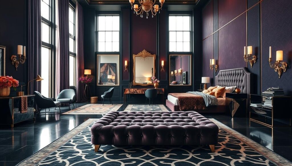 contemporary Art Deco bedroom contemporary Art Deco bedroom