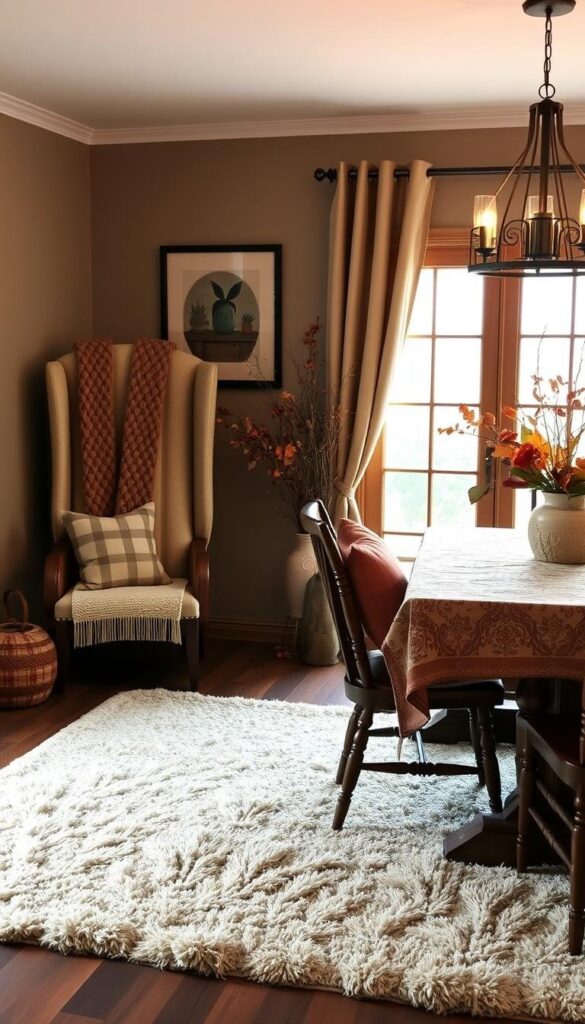 cozy autumn dining room textiles cozy autumn dining room textiles