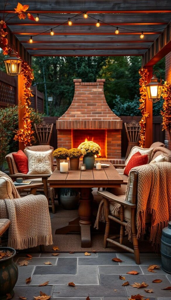 cozy fall patio decor cozy fall patio decor