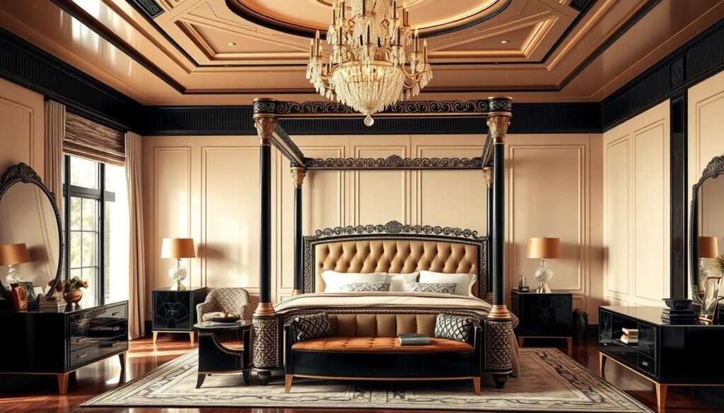 elegant Art Deco bedroom design elegant Art Deco bedroom design