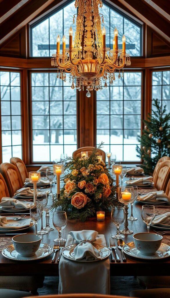 elegant winter dining room decor elegant winter dining room decor