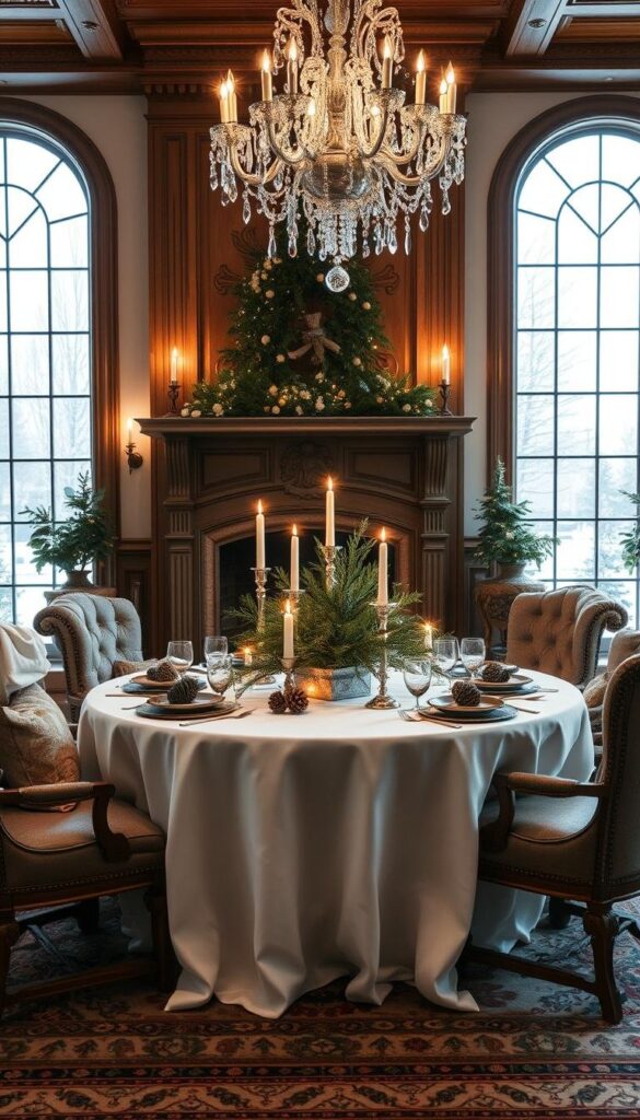 elegant winter dining room decor elegant winter dining room decor