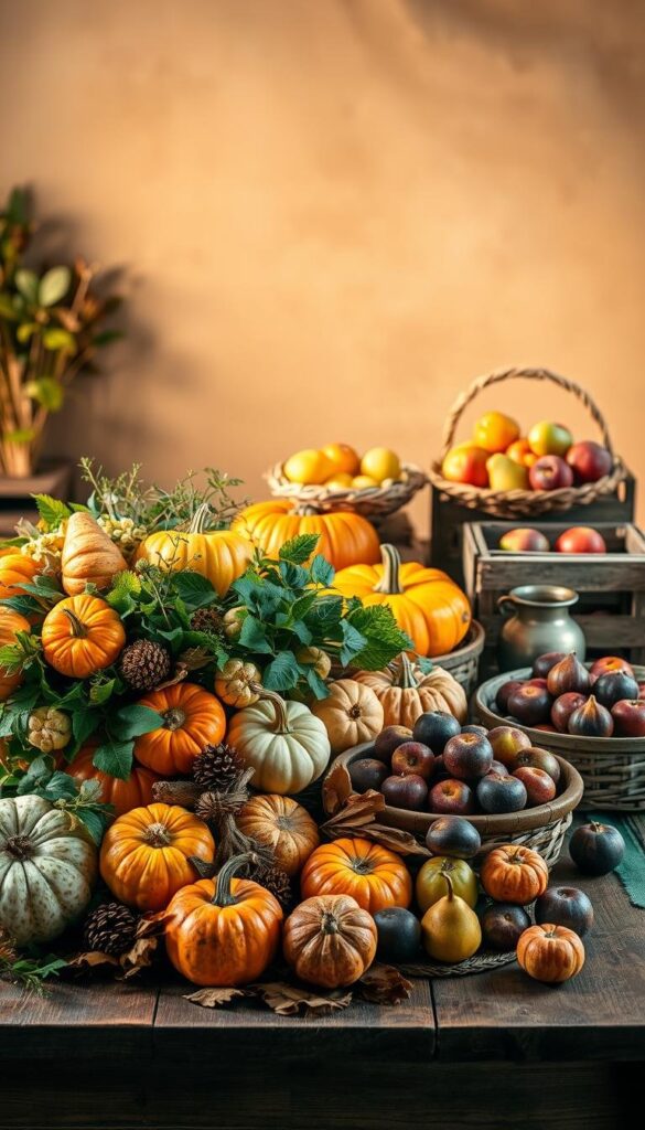 fall produce display fall produce display