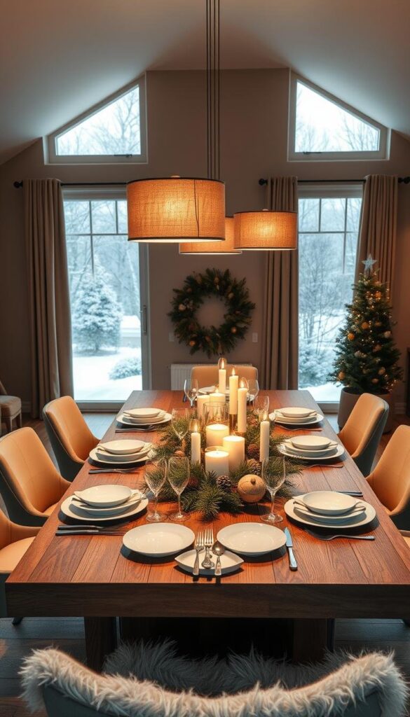 modern winter dining room design modern winter dining room design