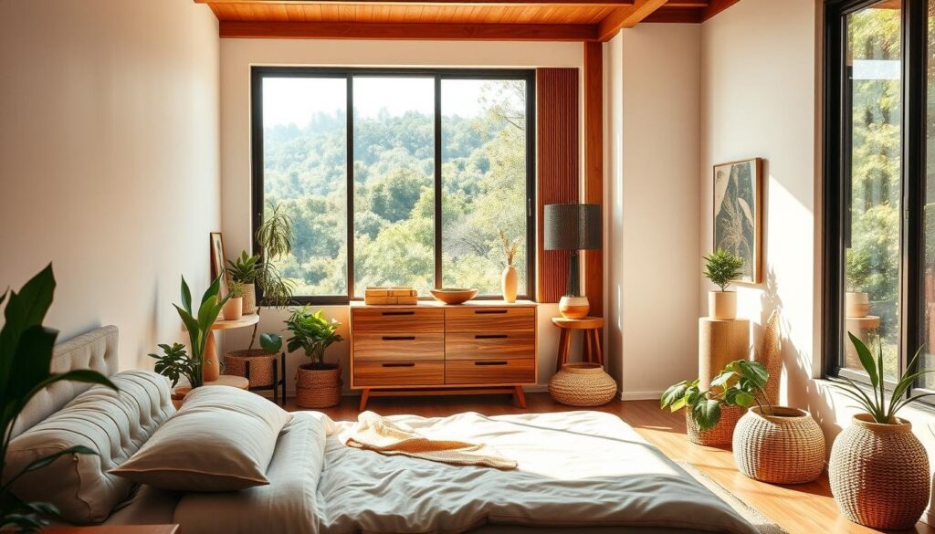 natural elements in mid-century modern bedrooms natural elements in mid-century modern bedrooms