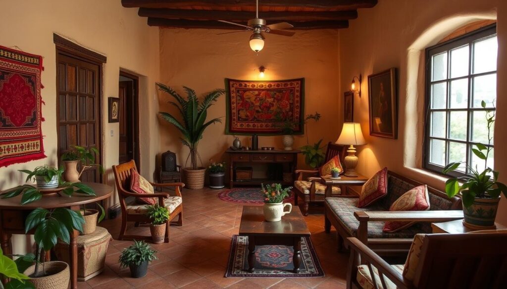 vintage old mexican house interior vintage old mexican house interior