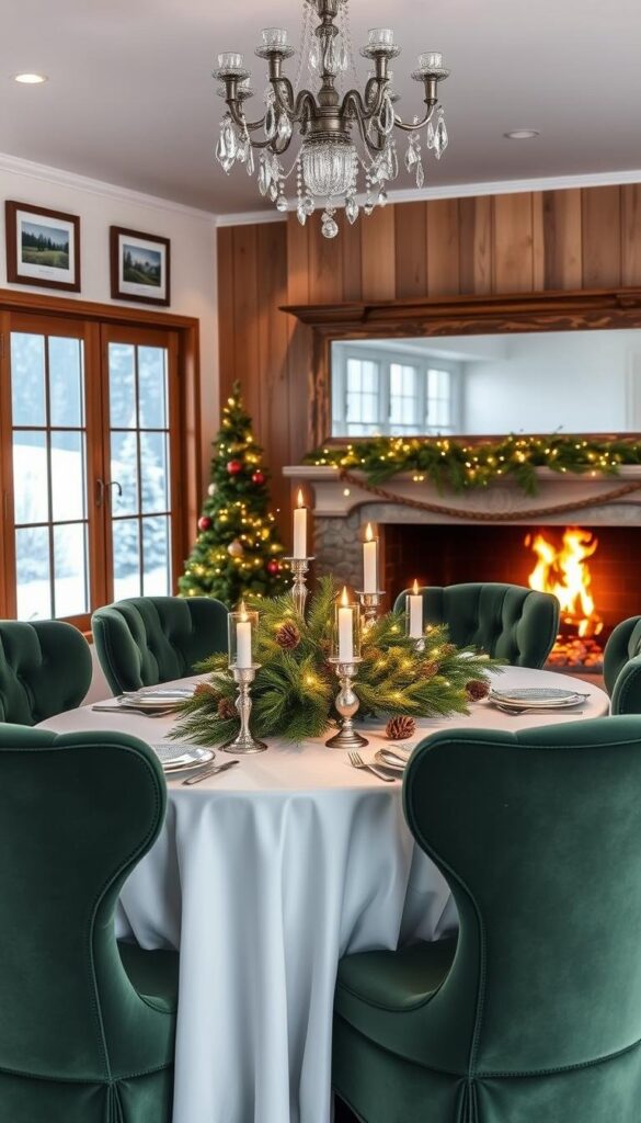 winter home decor dining room winter home decor dining room